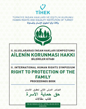 TÜRKİYE İNSAN HAKLARI VE EŞİTLİK KURUMU AİLENİN KORUNMASI HAKKI BİLDİRİLER KİTABI