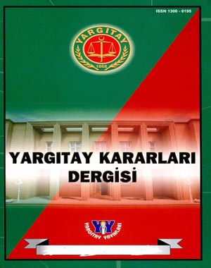 t.c. yargıtay başkanlığı: yargıtay kararları dergisi