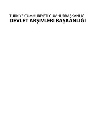 Devlet Arşivleri Başkanlığı yayınlar