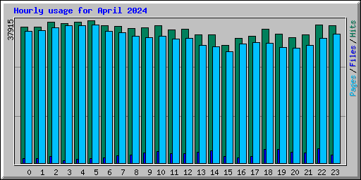 Hourly usage for April 2024