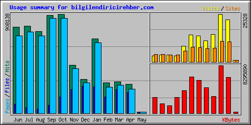 Usage summary for bilgilendiricirehber.com